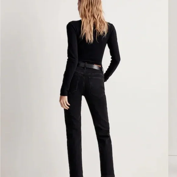 Lk new madewell mid rise perfect vintage jean black 12 31 - Picture 3 of 8